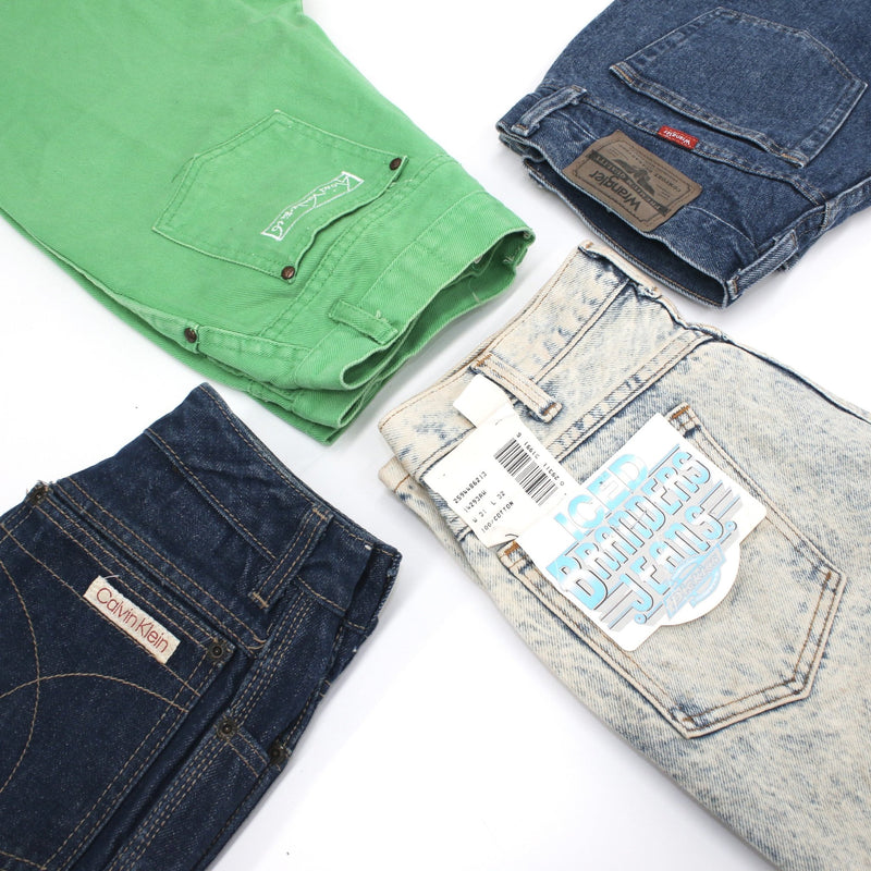 Vintage Ladies High Waisted Jeans 20KG Box