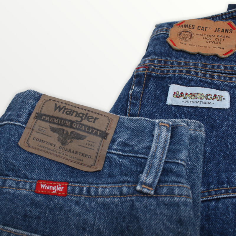 Vintage Ladies High Waisted Jeans 20KG Box