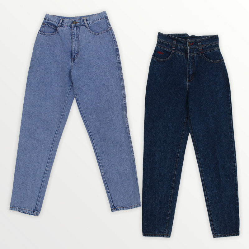 Vintage Ladies High Waisted Jeans 20KG Box