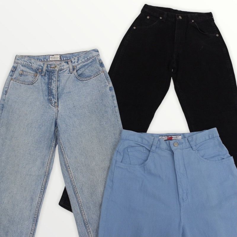 Vintage Ladies High Waisted Jeans 20KG Box