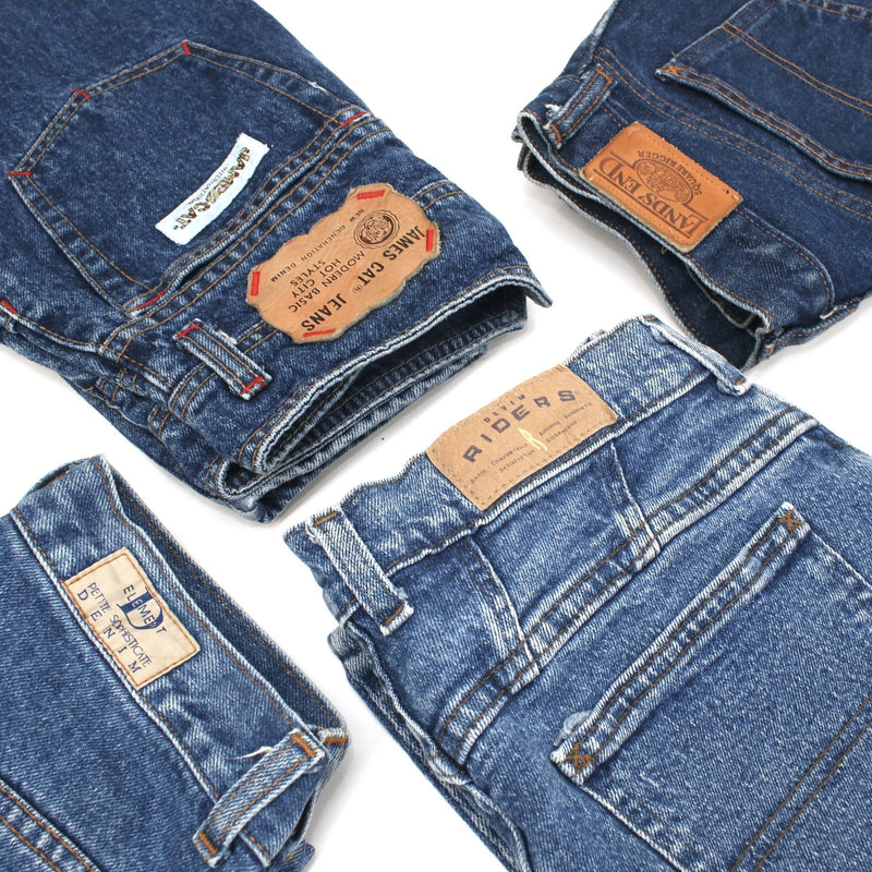 Vintage Ladies High Waisted Jeans 20KG Box