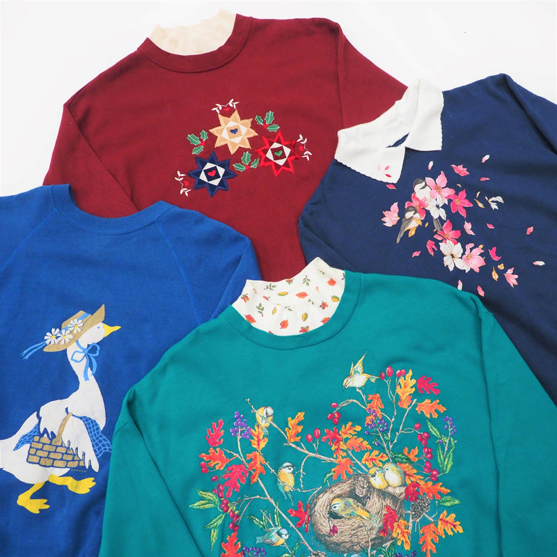 Vintage Feminine Design Sweatshirts - 40 Pieces