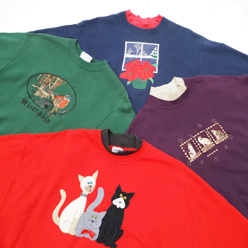 Vintage Feminine Design Sweatshirts - 40 Pieces