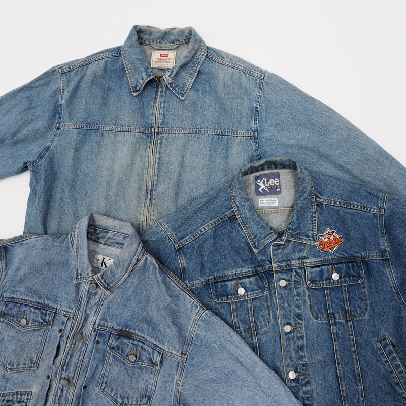 Vintage Branded Denim Jackets Grade B - 20 Pieces