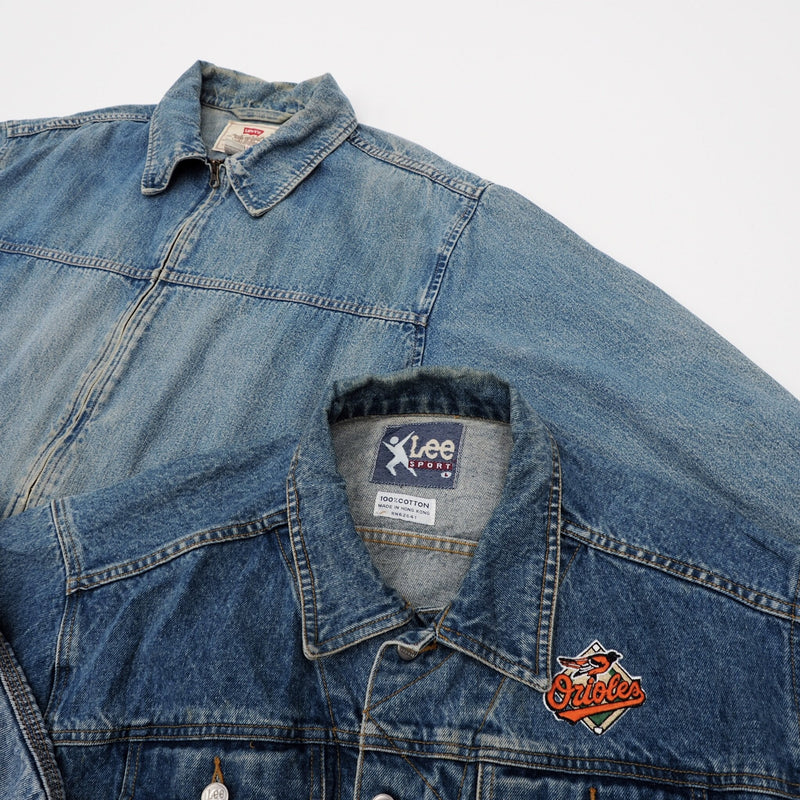 Vintage Branded Denim Jackets Grade B - 20 Pieces