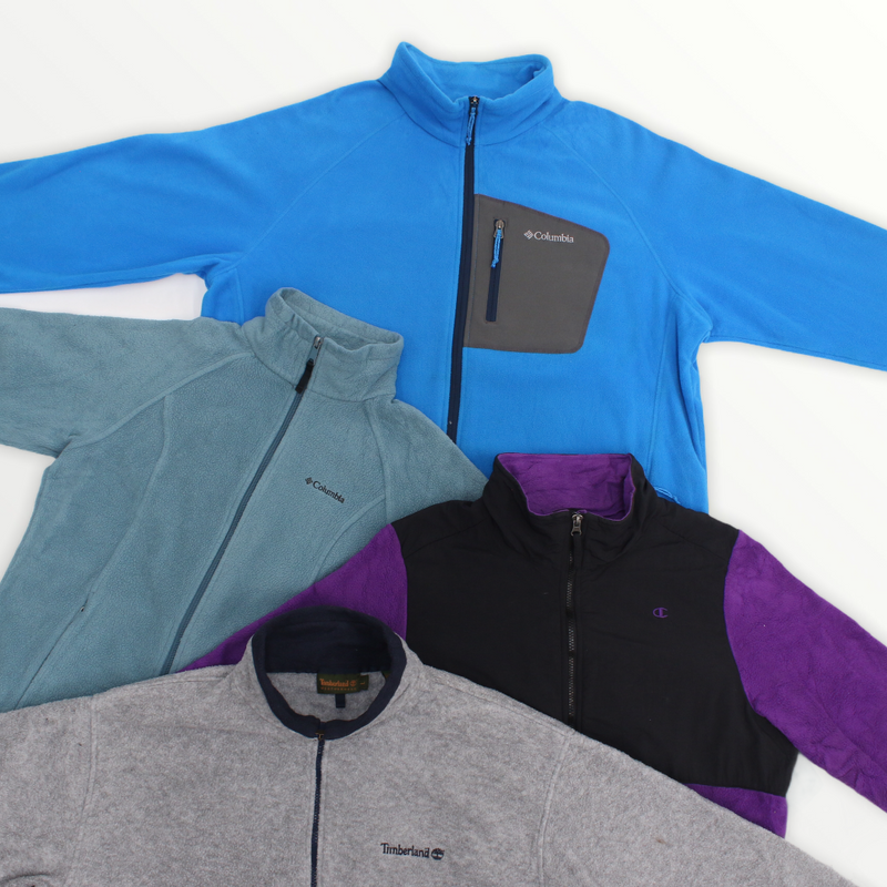 Vintage Branded Fleece Tops - 30 Pieces
