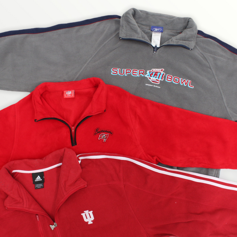 Vintage Branded Fleece Tops - 30 Pieces