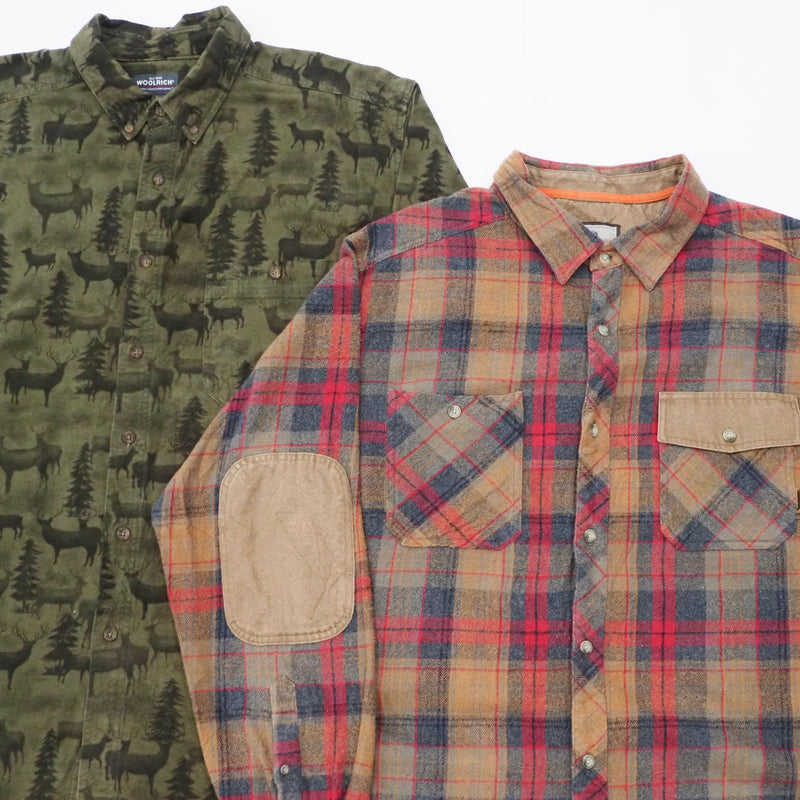 Vintage Heavy Flannel Shirts - 30 Pieces