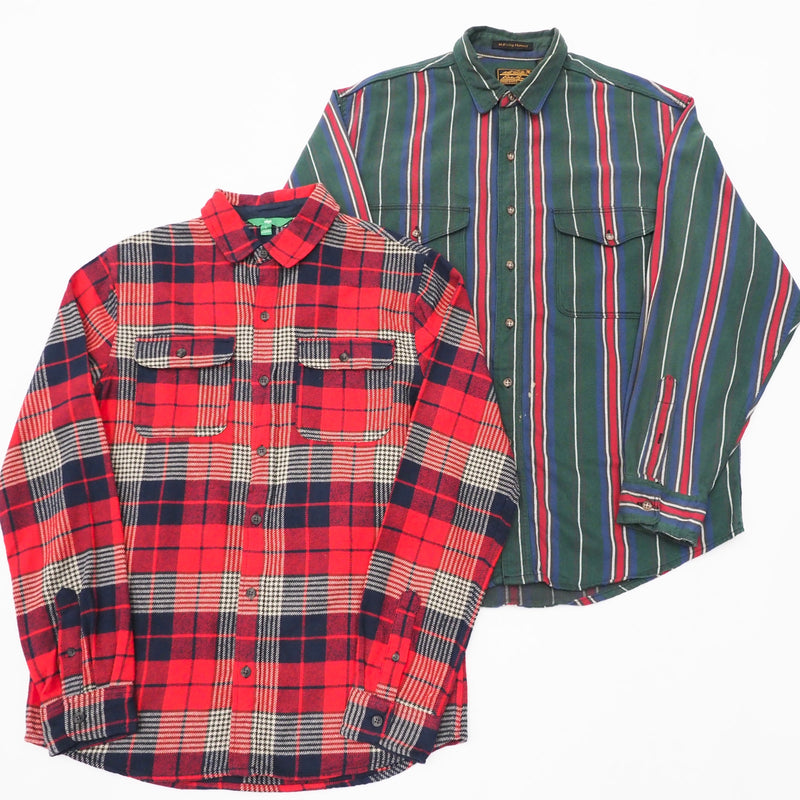Vintage Heavy Flannel Shirts - 30 Pieces
