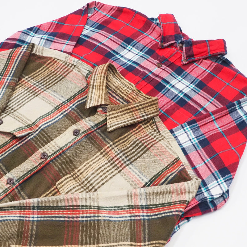 Vintage Heavy Flannel Shirts - 30 Pieces