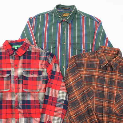 Vintage Heavy Flannel Shirts - 30 Pieces