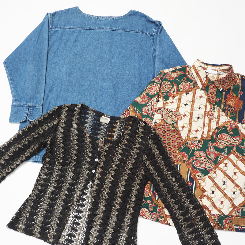 Vintage Ladies Blouses 20KG Box