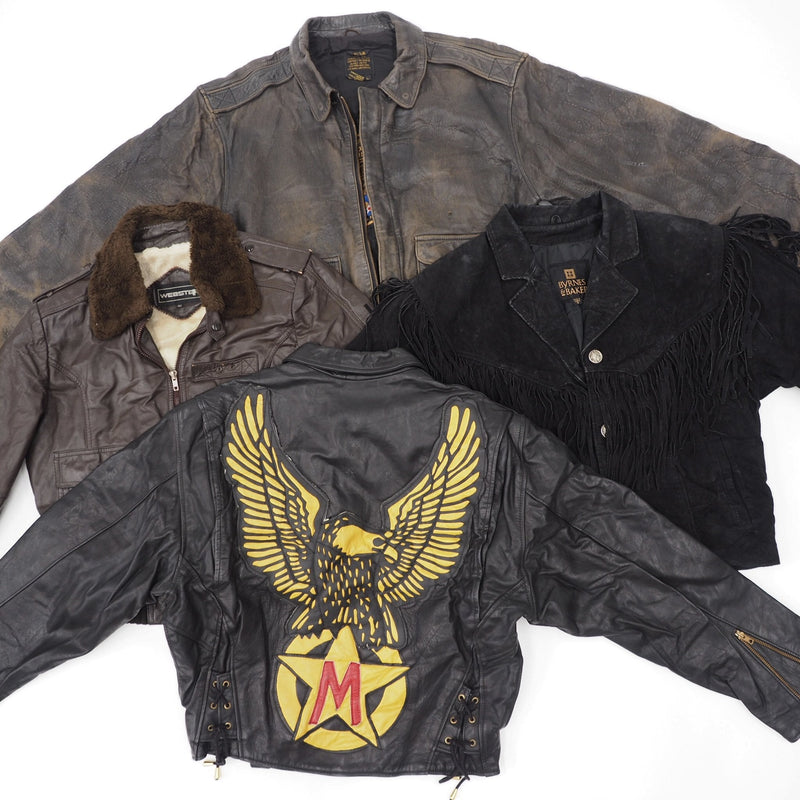 Vintage Leather Jackets - 15 Pieces