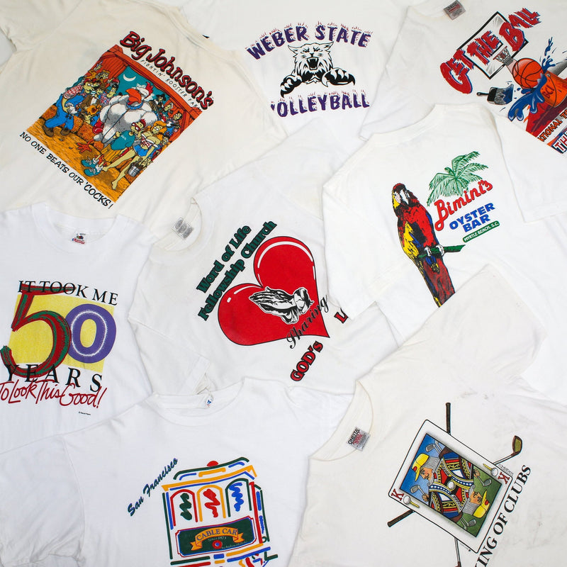 Vintage Single Stitch T-Shirts Grade B 10KG Box