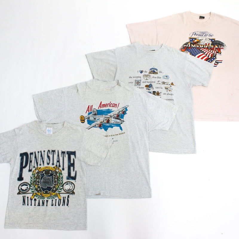 Vintage Single Stitch T-Shirts Grade B 10KG Box
