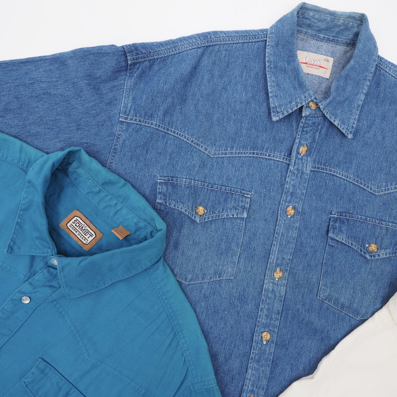 Vintage USA Denim Shirts 10KG Box