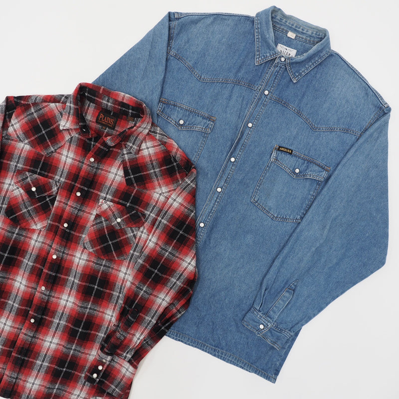 Vintage USA Denim Shirts 10KG Box