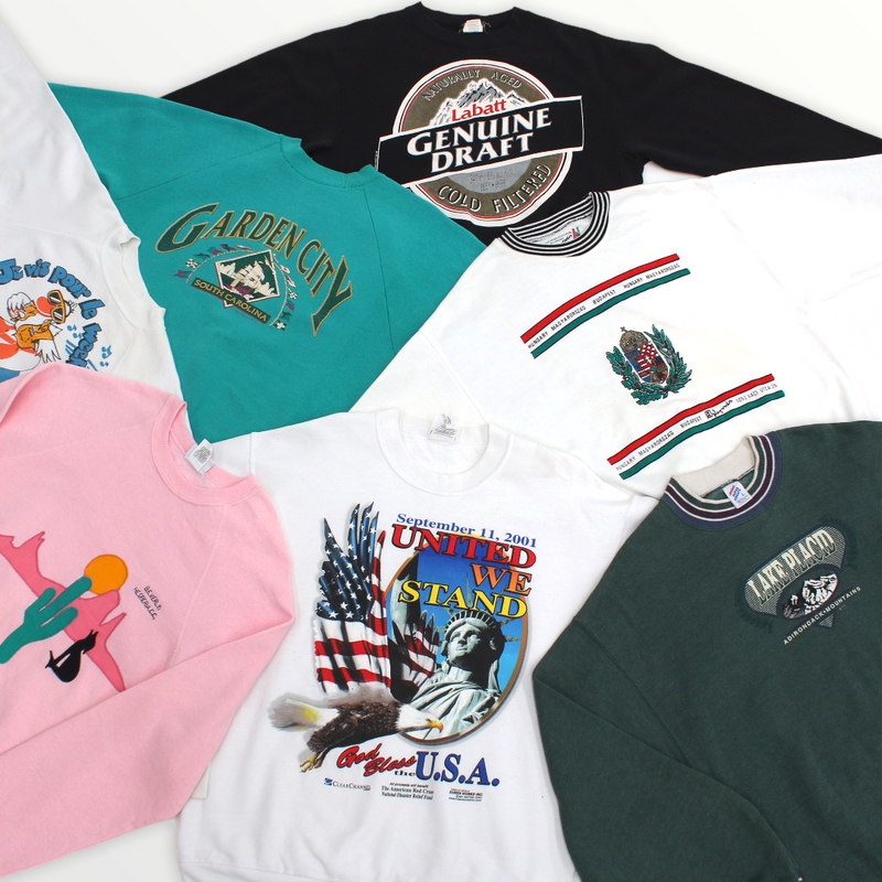 Vintage USA Printed Sweatshirts - 30 Pieces