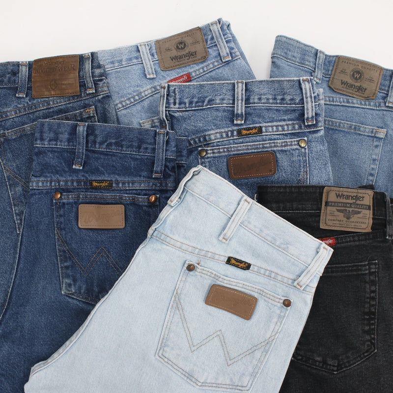 Vintage Wrangler & Lee Jeans Grade A 20KG Box